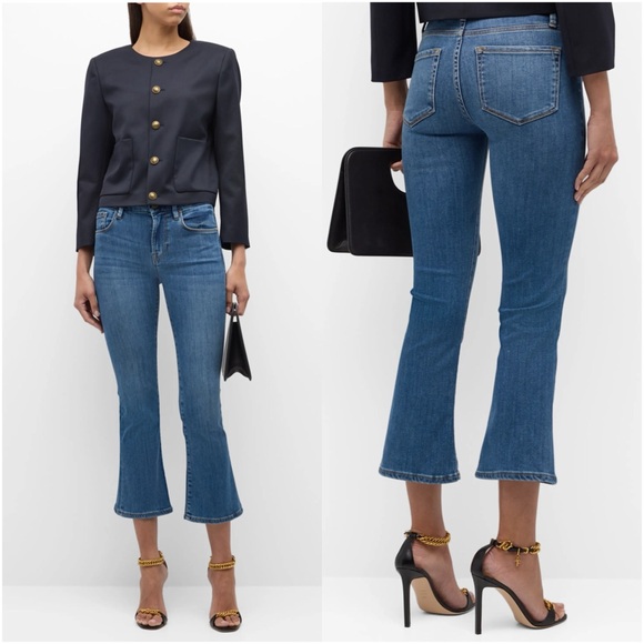 FRAME Le Crop Mini Boot in Poe - Picture 6 of 16